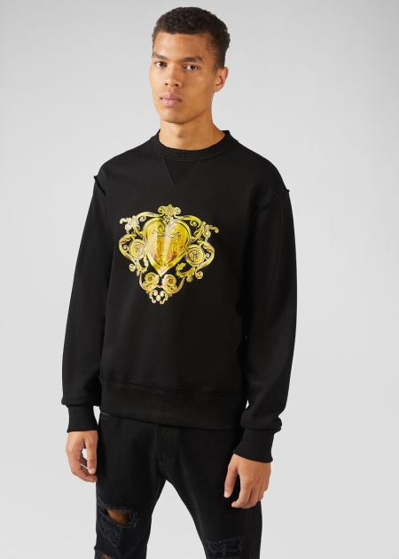 Versace Baroque Jewels Print Sweatshirt Herr - 429578BYA